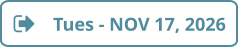 Tues - NOV 17, 2026