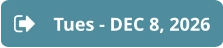 Tues - DEC 8, 2026